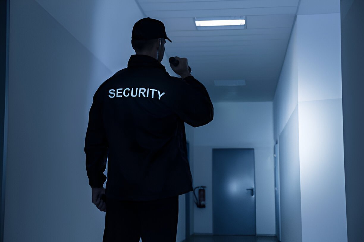 Security Guards Victoria providing protection at a commercial site