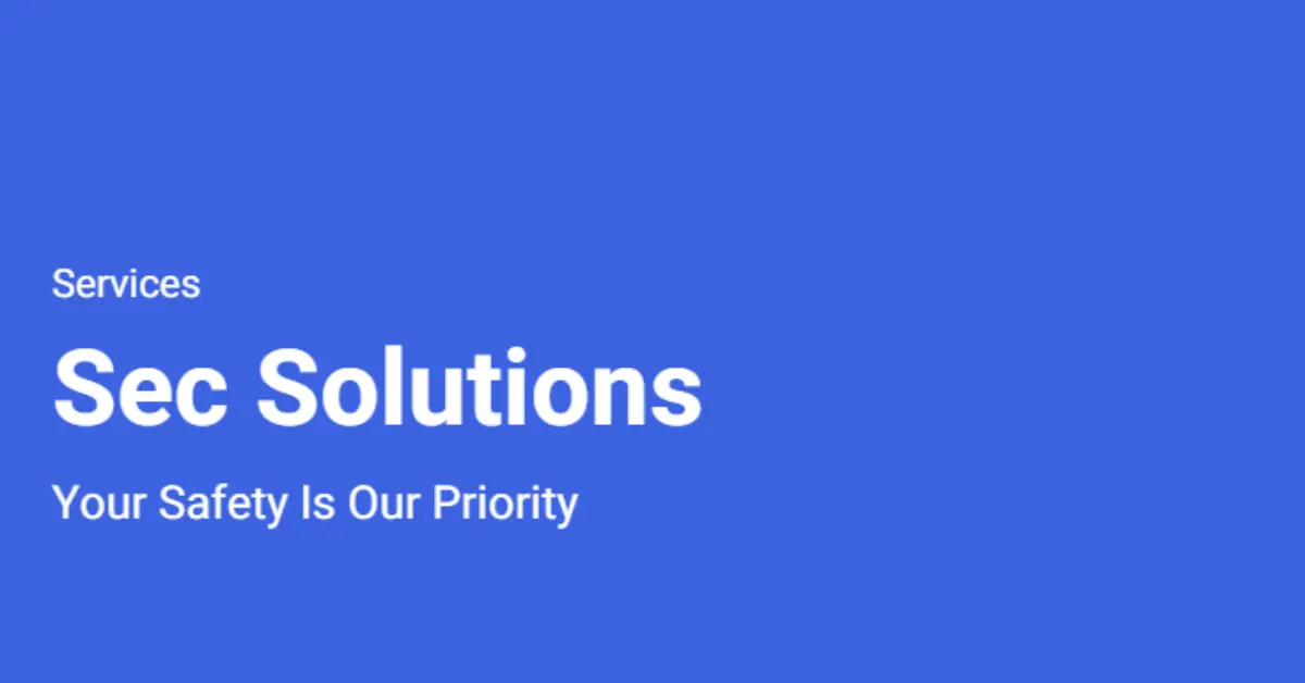 Customized Security services for tailored property protection